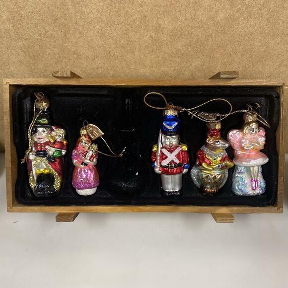 Vtg Thomas Pacconi Classics 2004 The Nutcracker Set of 5 Glass Ornaments READ - Picture 1 of 10